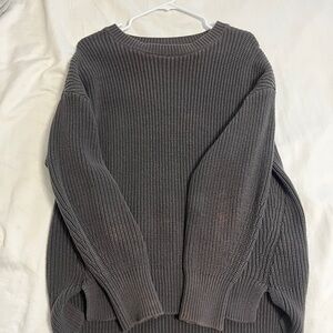 Aeropostale Charcoal Ribbed Sweater